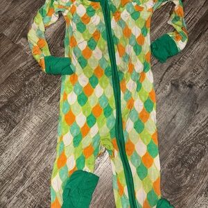 Colorful Leaf Pattern Onesie